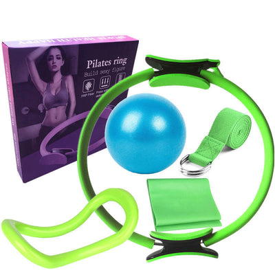Six Piece Yoga Pilates Circle Set Bodybuilding Fitness Equipment Pilates Sport Training Workout null