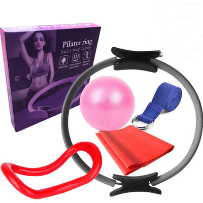 Six Piece Yoga Pilates Circle Set Bodybuilding Fitness Equipment Pilates Sport Training Workout null