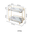 Nordic Ins Wind Cosmetic Storage Rack Skin Care Products Perfume Finishing Rack Bathroom Dressing Table Metal Bedroom null