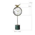 Nordic Marble Table Clock Ornaments Art Deco Table Clock Living Room Home Fashion Pendulum Table Clock Simple And Modern null