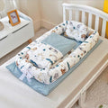Crib Anti-pressure Newborn Foldable Portable Crib Middle Bed Baby Infant Mattress Bionic Travel Bed null