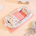Crib Anti-pressure Newborn Foldable Portable Crib Middle Bed Baby Infant Mattress Bionic Travel Bed null