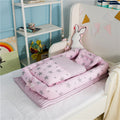 Crib Anti-pressure Newborn Foldable Portable Crib Middle Bed Baby Infant Mattress Bionic Travel Bed null