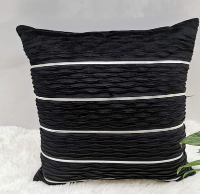 Simple Luxury Striped Velvet Pillow Cover Pillow Cushion Cover Pillow Case Covers for Sofa Flannel Velvet Sofa Cushion Cover null