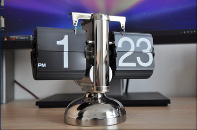 Flip Digital Clock Small Scale Table Clock Retro Flip Clock null