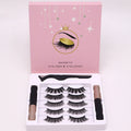 Magnetic Eyelashes Eyeliner Set Long Lasting False Mink Waterproof Eye Lashes Extension Reusable Beauty Makeup Tool null