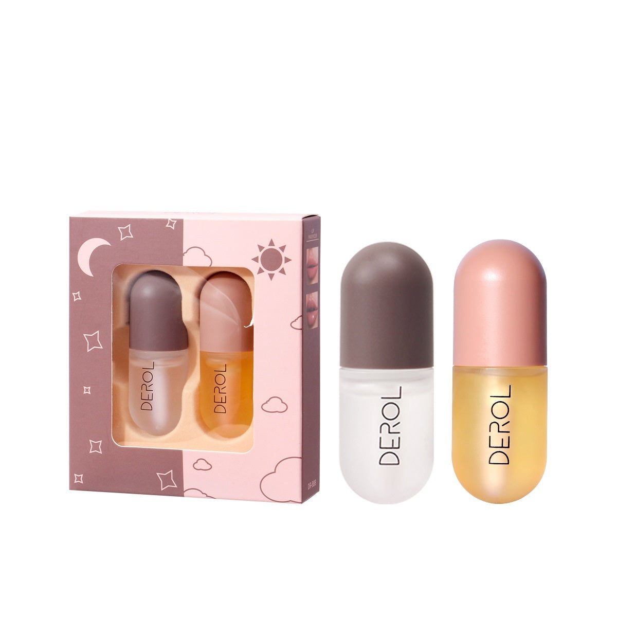 Day Night Instant Volume Lip Plumper Oil Clear Lasting Nourishing Repairing Reduce Lip Fine Line Care Lip Beauty Cosmetic null