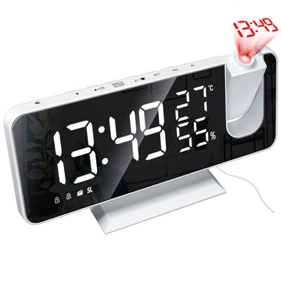 Fm Radio, Led Digital Smart Alarm Clock, Electronic Watch, Table Clock, Usb Alarm Clock With Projection Time, Snooze null