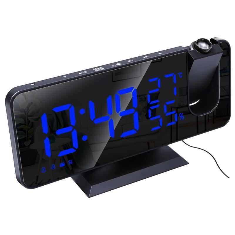 Fm Radio, Led Digital Smart Alarm Clock, Electronic Watch, Table Clock, Usb Alarm Clock With Projection Time, Snooze null