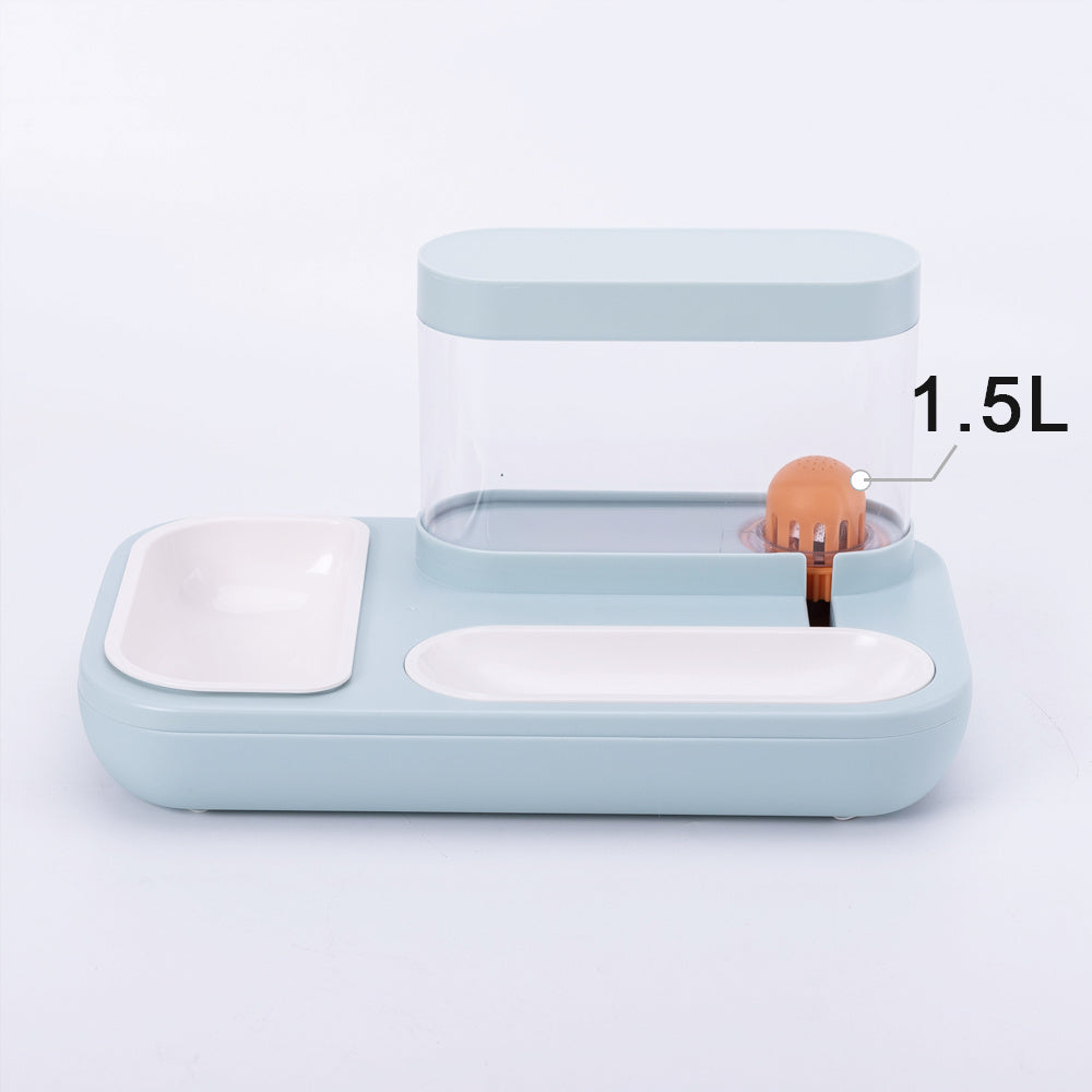 4 Style Pet Cat Bowl Dog for Cats Feeder Bowls Kitten Automatic Drinking Fountain 1.5L Capacity Puppy Feeding Waterer Products null