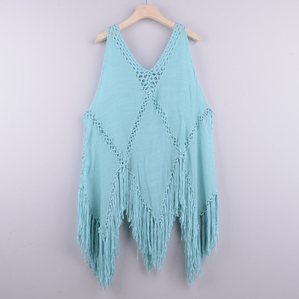 Bikini Cover Up Dress Sexy Bathing Suits Woman Swimsuit Coverups For Swimwear Summer Beach Wear Crochet Beachwear null