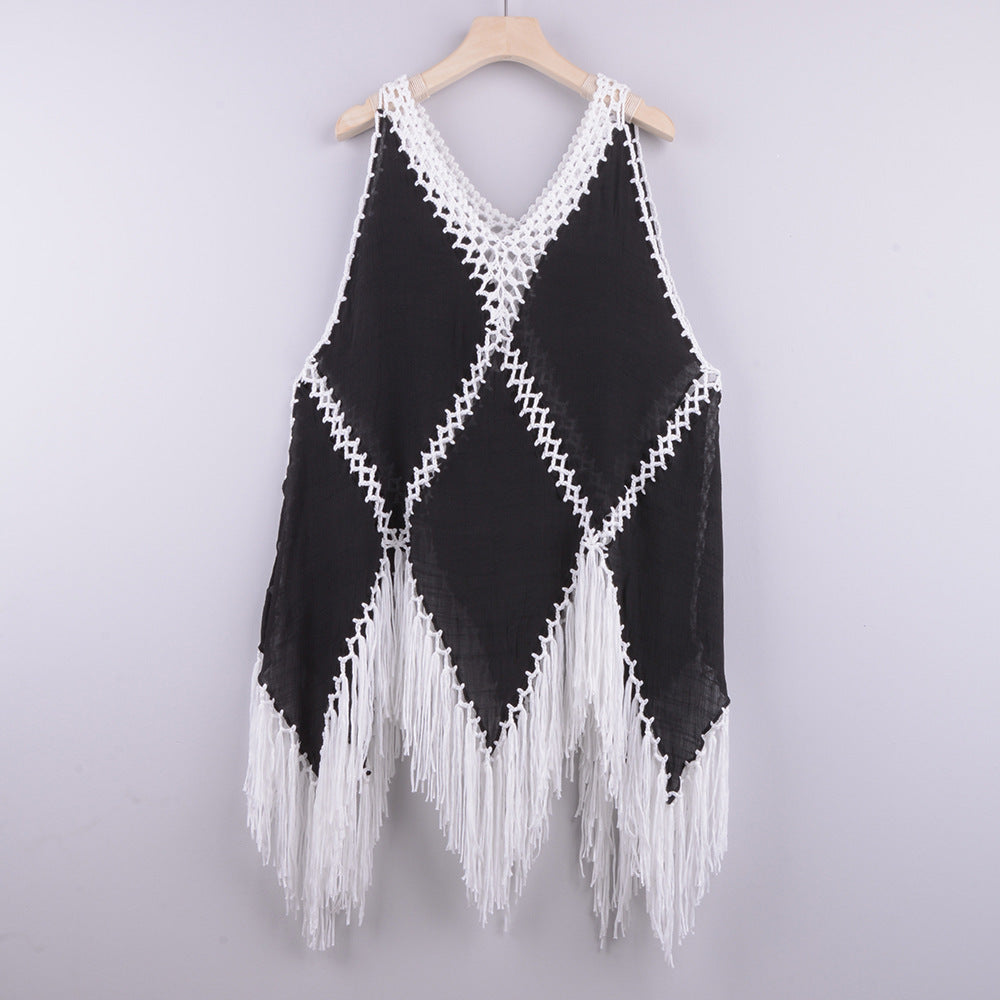 Bikini Cover Up Dress Sexy Bathing Suits Woman Swimsuit Coverups For Swimwear Summer Beach Wear Crochet Beachwear null