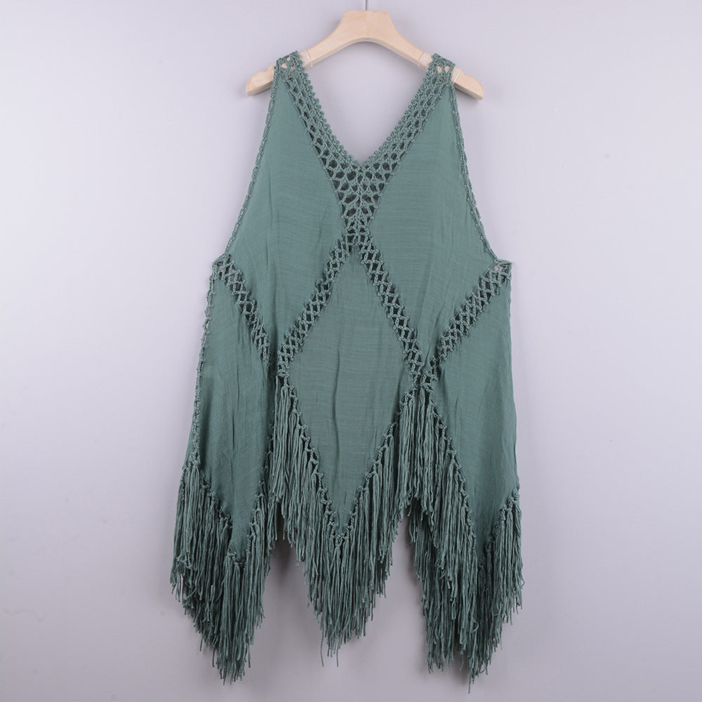 Bikini Cover Up Dress Sexy Bathing Suits Woman Swimsuit Coverups For Swimwear Summer Beach Wear Crochet Beachwear null