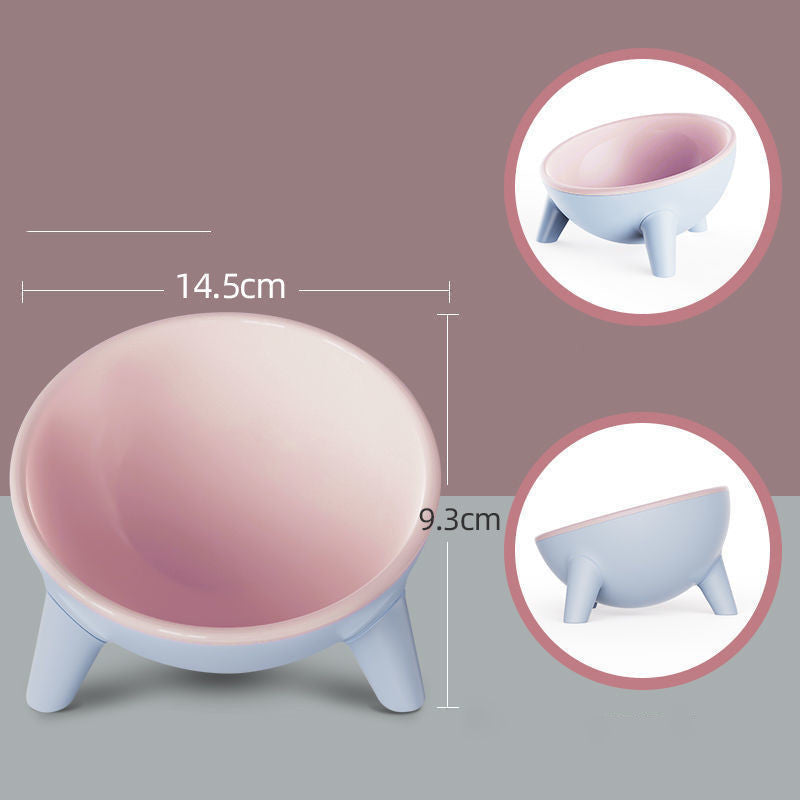 Cat Dog Bowl With Stand Pet Feeding Food Bowls Dogs Bunny Rabbit Nordic Color Feeder Product Supplies Pet Accessories null