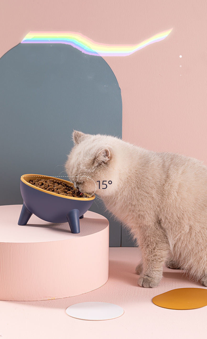 Cat Dog Bowl With Stand Pet Feeding Food Bowls Dogs Bunny Rabbit Nordic Color Feeder Product Supplies Pet Accessories null