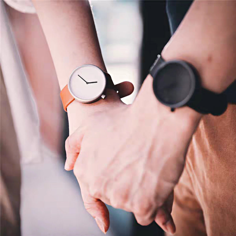 Simple men and women unisex watches null