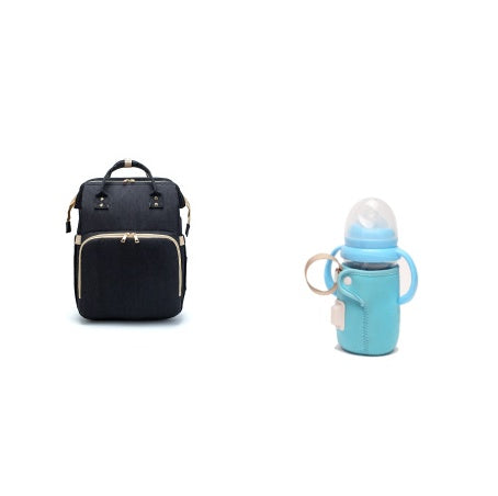 USB Charging Version Mommy Bed Backpack Folding Large Capacity Multi-function null