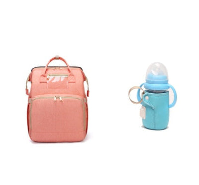 USB Charging Version Mommy Bed Backpack Folding Large Capacity Multi-function null