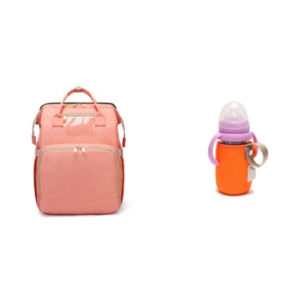 USB Charging Version Mommy Bed Backpack Folding Large Capacity Multi-function null
