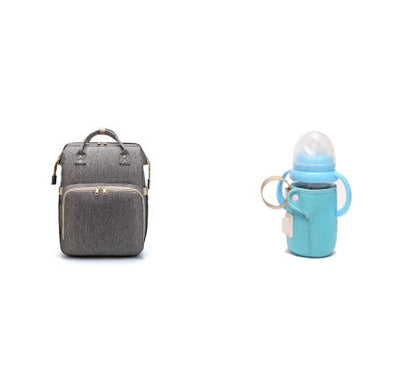 USB Charging Version Mommy Bed Backpack Folding Large Capacity Multi-function null