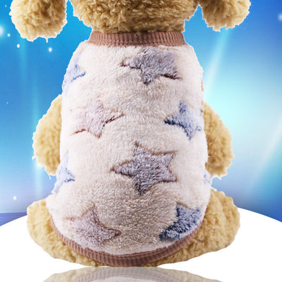Flannel warm pet clothes null