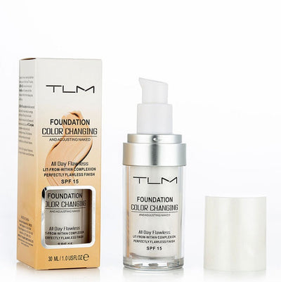Temperature Liquid Foundation Concealer Portable Natural Color  Makeup Foundation BB Concealer null