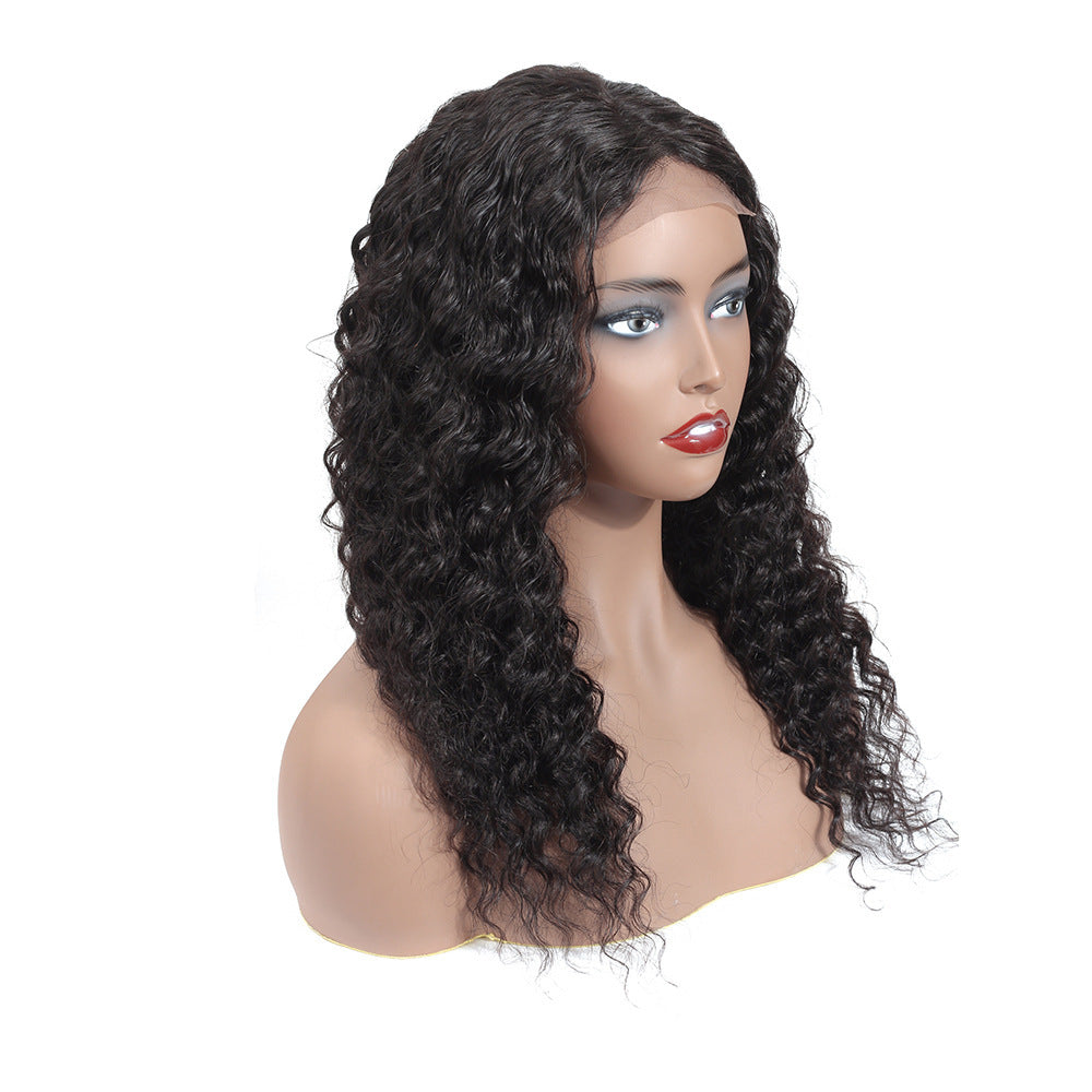 European And American Wig Female Human Hair Wigs Before Lace Real Person null