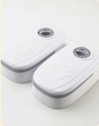 Automatic Pet Feeder Smart Food Dispenser For Cats Dogs Timer Stainless Steel Bowl Auto Dog Cat Pet Feeding Pets Supplies null