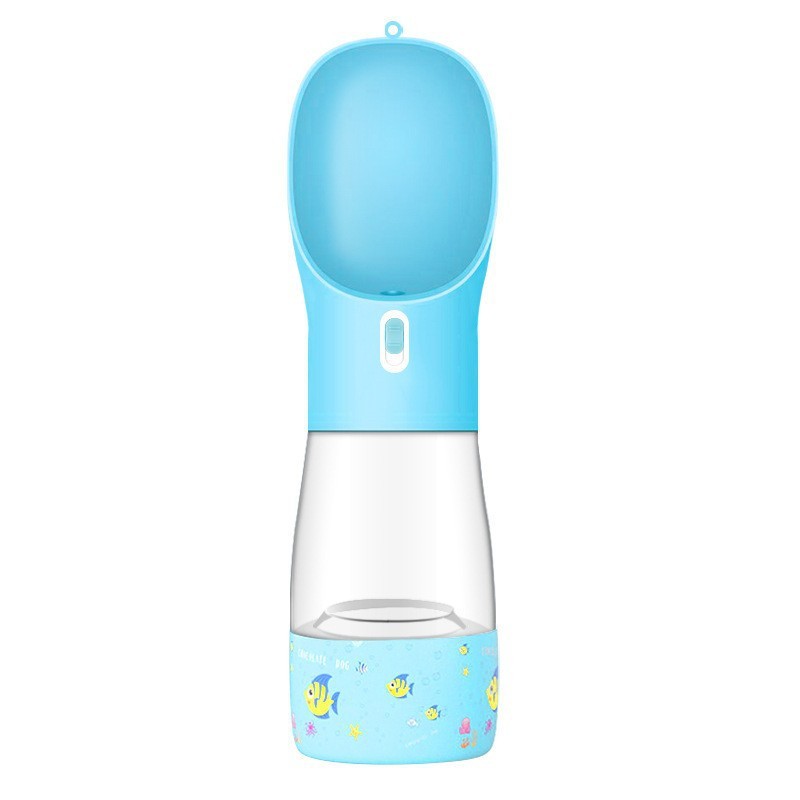 Pet Dog Water Bottle Feeder Bowl Portable Water Food Bottle Pets Outdoor Travel Drinking Dog Bowls Water Bowl For Dogs null