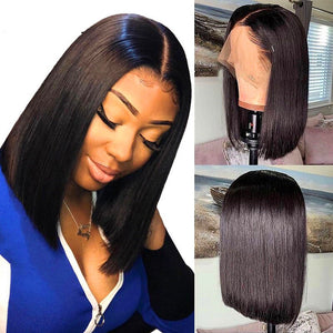 Straight human hair wigs13 * 4 Brazilian Hair null