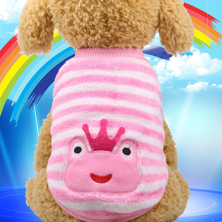 Flannel warm pet clothes null