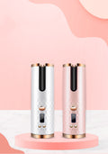 Rechargeable Automatic Hair Curler Women Portable Hair Curling Iron LCD Display Ceramic Curly Rotating Curling Wave Styer null