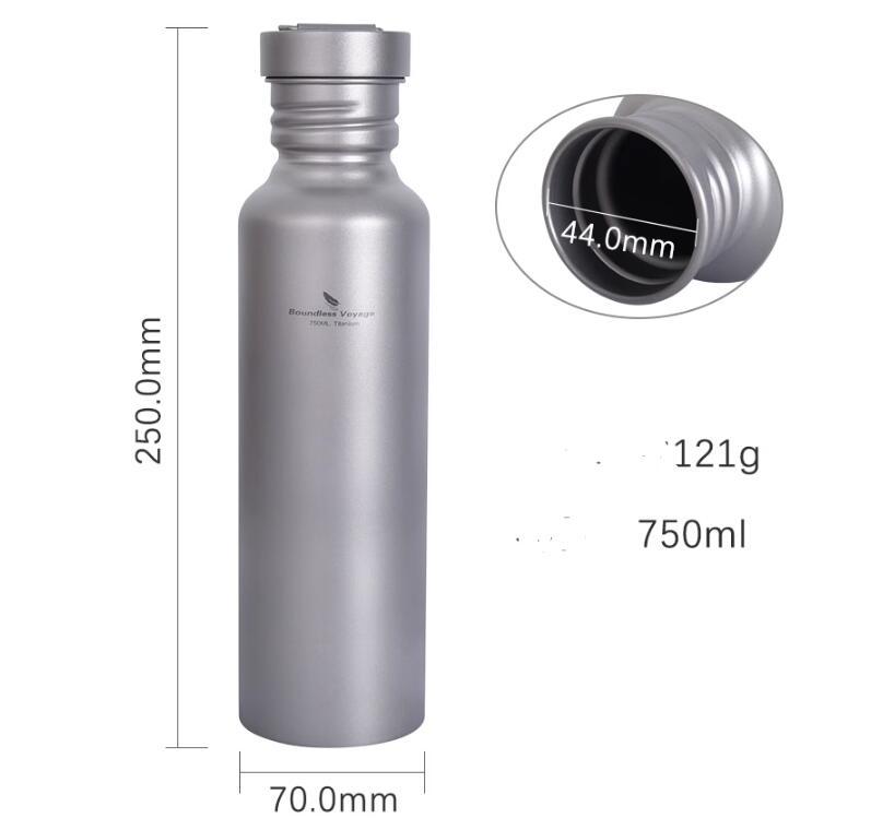 Portable Camping Outdoor Titanium Pure Titanium Water Bottle null