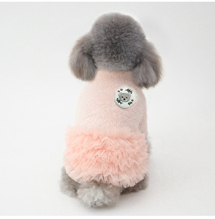 Autumn And Winter New Pet Dog Cat Skirt  Kitten Clothes null