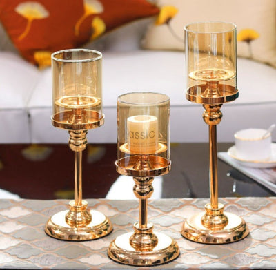 European-style Metal Candle Holders Creative Wax Holders Nordic Western Restaurant Table null