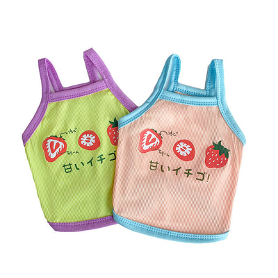 Pet Dog Cat Summer Stretch Thread Camisole null