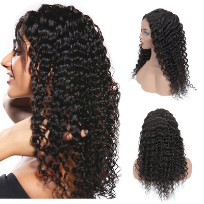 European And American Wig Female Human Hair Wigs Before Lace Real Person null