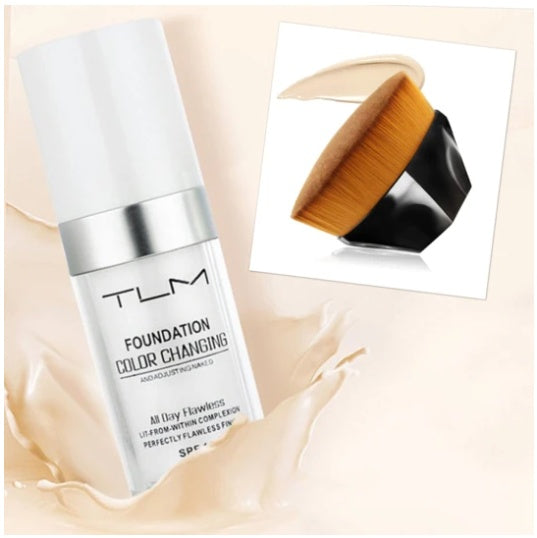 Temperature Liquid Foundation Concealer Portable Natural Color  Makeup Foundation BB Concealer null