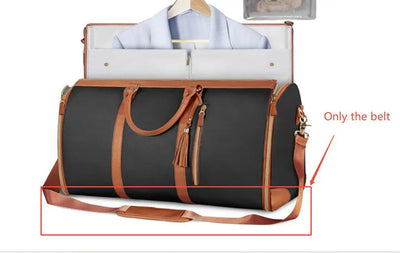 Large Capacity Travel Duffle Bag Women's Handbag Folding Suit Bag Waterproof Clothes Totes null