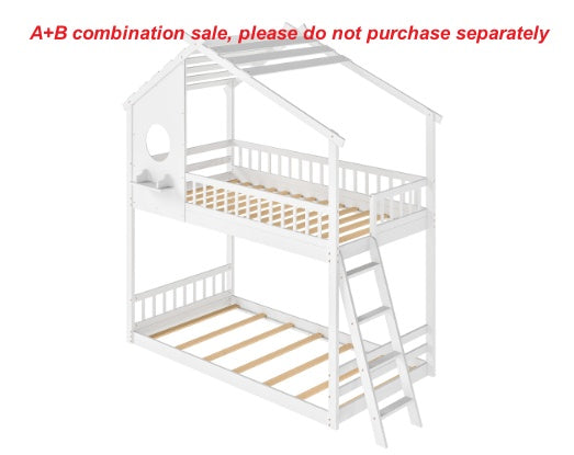 Twin over Twin Treehouse Bunk Bed - Morderncharm store