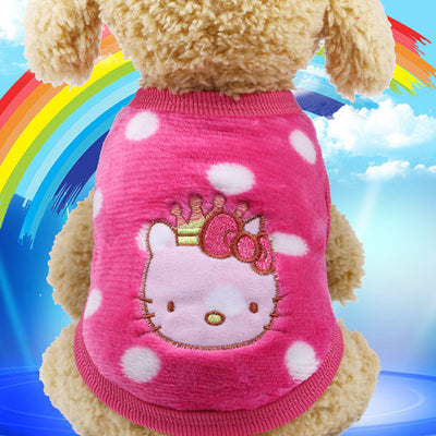 Flannel warm pet clothes null