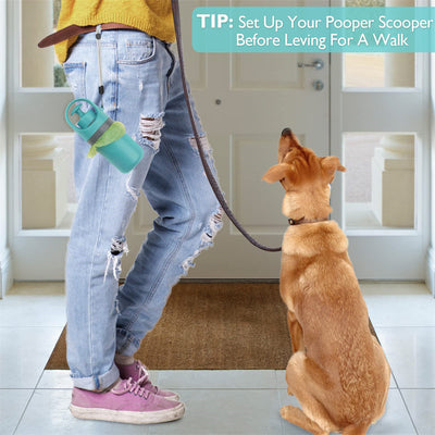 Portable Lightweight Dog Pooper Scooper With Built-in Poop Bag Dispenser Eight-claw Shovel For Pet Toilet Picker Pet Products null