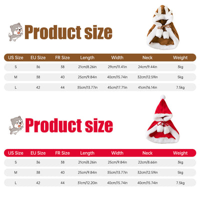 Cat Christmas Outfits, Dog Cat Santa Claus Outfit, Soft And Thick Xmas Cape With Hat, Christmas Cat Dog Costume Pet Cape, Cat Christmas Costumes For Cats, Medium Cat Cape For Cats null