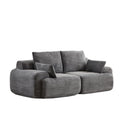 Luxurious wide-wale corduroy cloud couch with plush cushions and modern design, perfect for stylish living room seating.