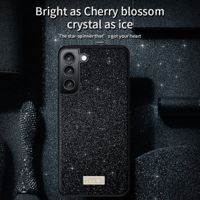 Glitter Leather Case Drop-resistant S23Ultra Phone Case null