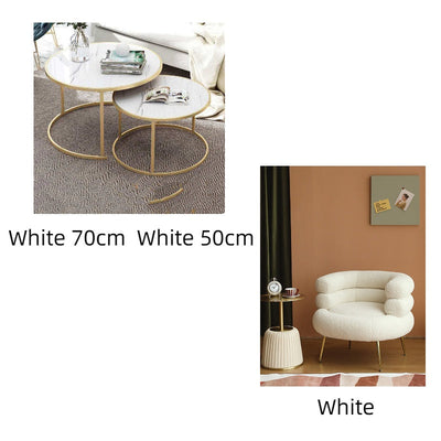 Hall Sofa Small Round Combination Coffee Table null
