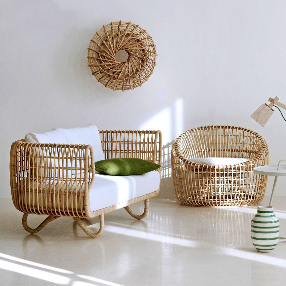 Outdoor Sofa Woven Rattan Chair Tea Table Combination null