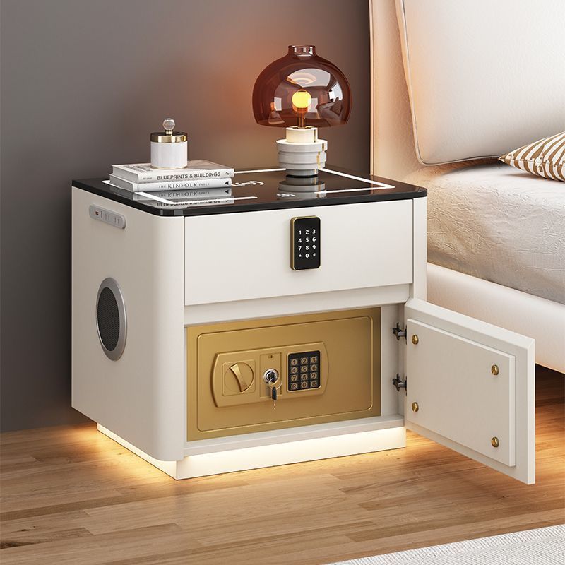 Home Bedroom Multi-functional Smart Safe Bedside Table Wireless Integrated Charging Safe null