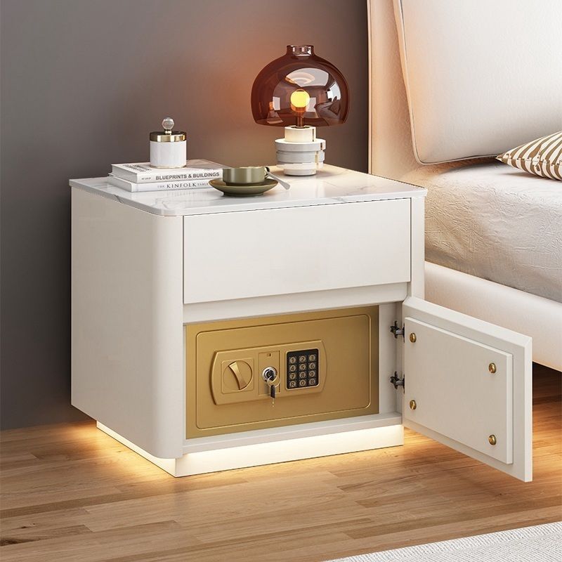 Home Bedroom Multi-functional Smart Safe Bedside Table Wireless Integrated Charging Safe null