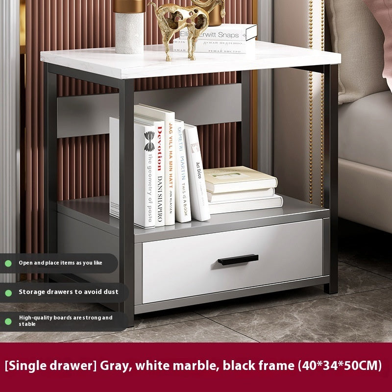 Multifunctional Bedroom Bedside Table Minimalist Bedside Storage Storage Cabinet null